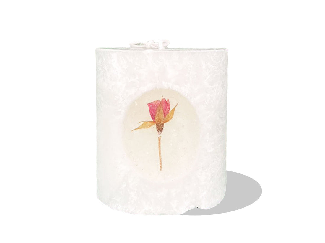 Rose window candle L